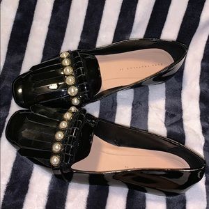 Zara Patent Pearl Flats